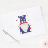 Sticker Rond Oncle Sam Gnome (Enveloppe)