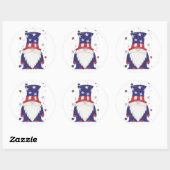 Sticker Rond Oncle Sam Gnome (Feuille)