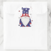 Sticker Rond Oncle Sam Gnome (Sac)