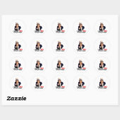 Sticker Rond Oncle Sam VEUT QUE TU PULES MON DOIGT (Feuille)