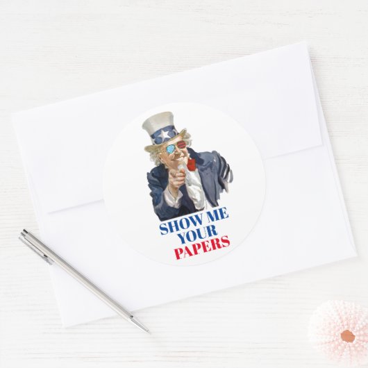 Sticker Rond Oncle Scam (Enveloppe)