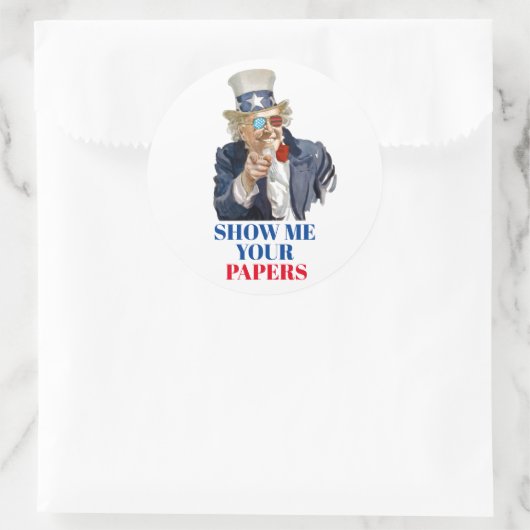 Sticker Rond Oncle Scam (Sac)