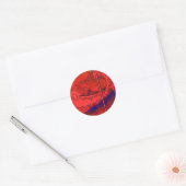 Sticker Rond onde rouge (Enveloppe)