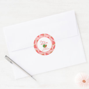 Sticker Rond One In A Melon 1er Anniversaire