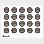 Sticker Rond One In A Melon Chalkboard 1er anniversaire (Feuille)