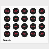 Sticker Rond One Loved Lolly Valentines Day Family Matching Va (Feuille)