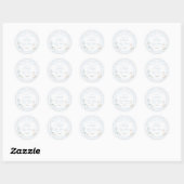 Sticker Rond ONE Silly Goose Blue 1st Birthday Party (Feuille)