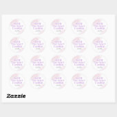 Sticker Rond One Smart Cookie Graduation Pastel Pink Confetti (Feuille)