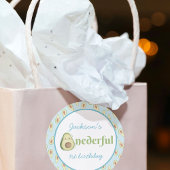 Sticker Rond Onederder Avocado 1st Birthday Party Photo