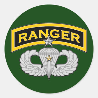 Sticker Rond Onglet Ranger & Ailes de saut senior - Combat