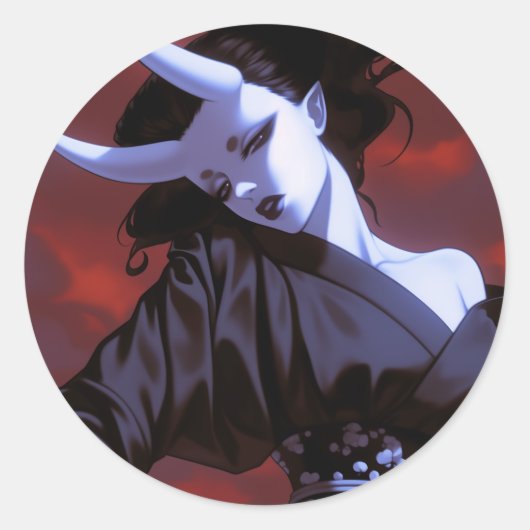 Sticker Rond Oni (Devant)