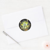 Sticker Rond Oni Devil Design (Enveloppe)