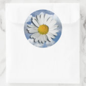 Sticker Rond Only a Marguerite Blossom + your text & ideas (Sac)