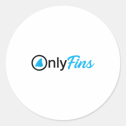 Sticker Rond Only Adise Fins Funny B Salmon And Steelhead Fishi (Devant)