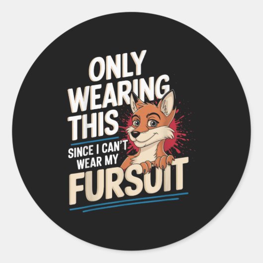 Sticker Rond Only Wearing This Since I Cant Wear My Fursui Furr (Devant)