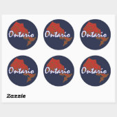 Sticker Rond Ontario (Feuille)