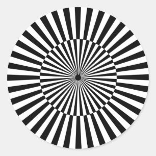 Sticker Rond OP -Art #3 à Emporio Moffa