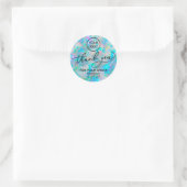 Sticker Rond opal inspiré merci classique collant rond (Sac)