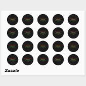 Sticker Rond Opal Lee Junet1865 Black Independence Emanci (Feuille)