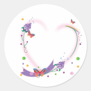 Sticker rond Open-Heart