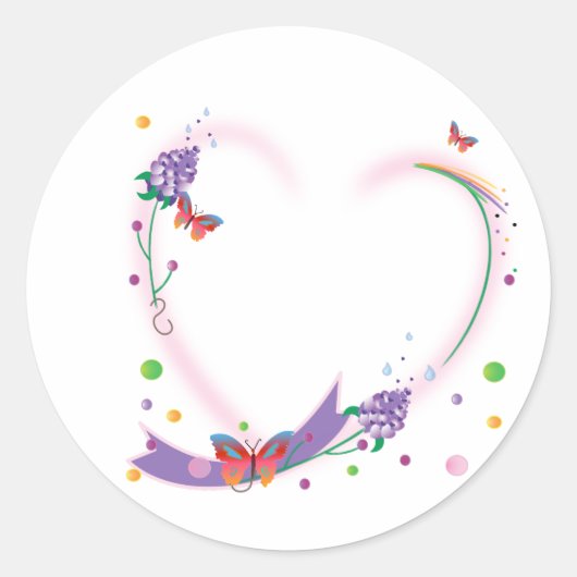 Sticker rond Open-Heart (Devant)