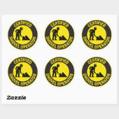 Sticker Rond Opérateur de navire certifié (Feuille)