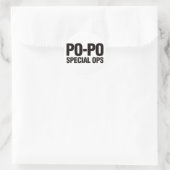 Sticker Rond Opérations Spéciales Po-Po (Sac)