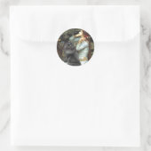 Sticker Rond Ophelia - chat persan noir (Sac)