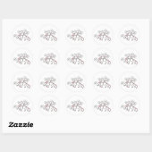 Sticker Rond Opossum JE VAUDRAIS (Feuille)