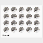 Sticker Rond Opossum Love (Feuille)