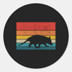 Sticker Rond Opossum Possum