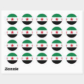 Sticker Rond opposition syrienne (Feuille)