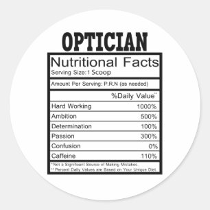 Sticker Rond Opticien