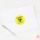 Sticker Rond Optimisme dangereux (Enveloppe)