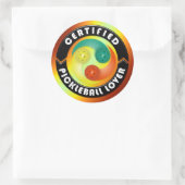 Sticker Rond Options Certified Pickleball Lover 1 (Sac)