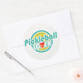 Sticker Rond Options Pickleball Lover 2A-2B (Enveloppe)