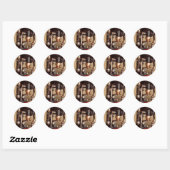 Sticker Rond Optométrie - Machine à couper les verres (Feuille)