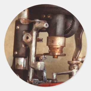 Sticker Rond Optométrie - Machine à couper les verres