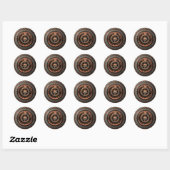 Sticker Rond Opus Posh Steampunk Gears (Feuille)