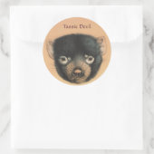 Sticker Rond OPUS Tassie Devil (Sac)