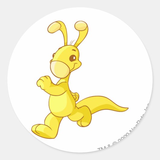 Sticker Rond Or Blumaroo (Devant)