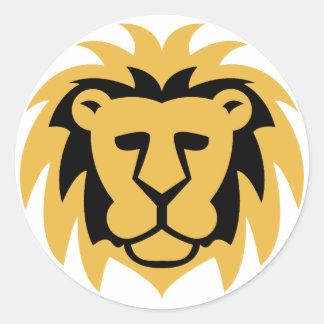 Sticker Rond Or de Lion