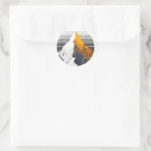 Sticker Rond Or de montagne (Sac)