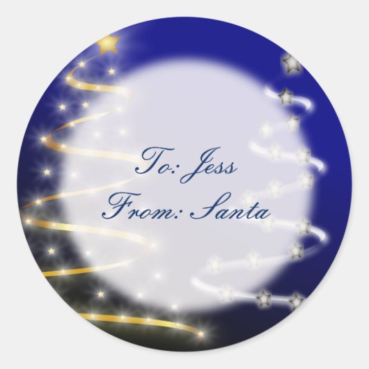 Sticker Rond Or et argent (Devant)