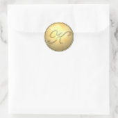 Sticker Rond or_monogramme (Sac)