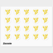 Sticker Rond Or Scorchio (Feuille)