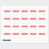 Sticker Rond Oracle emboutissent (Feuille)