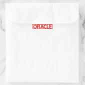 Sticker Rond Oracle emboutissent (Sac)