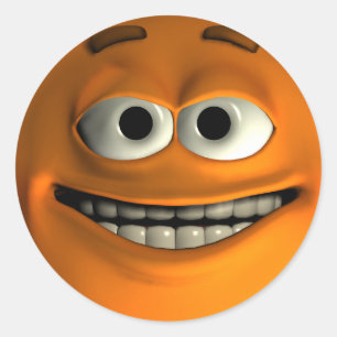 Sticker Rond Orange