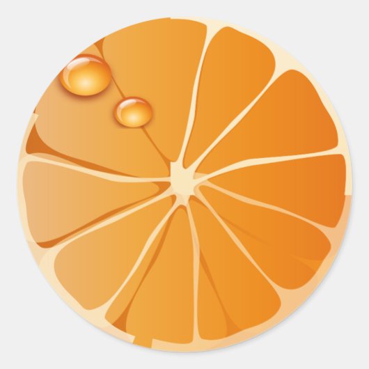 Sticker Rond orange (Devant)